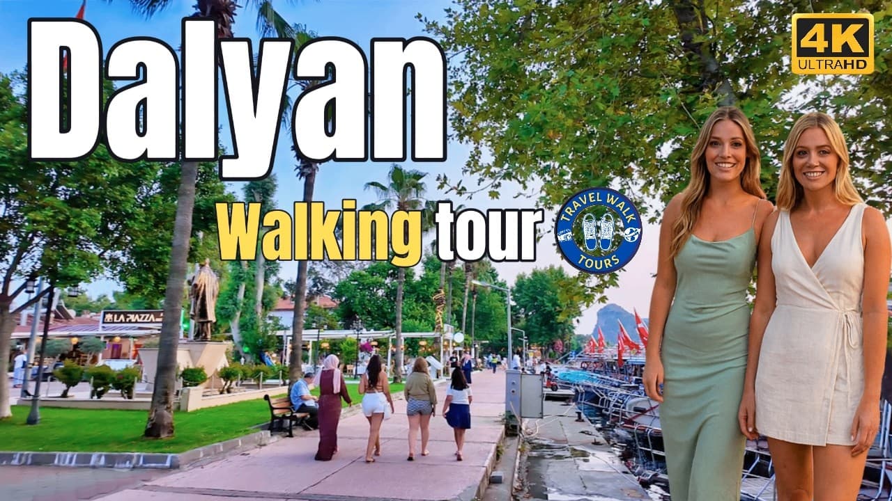 Dalyan, Turkey 🇹🇷 Walking Tour : 4K Exploration of a Mystic Town