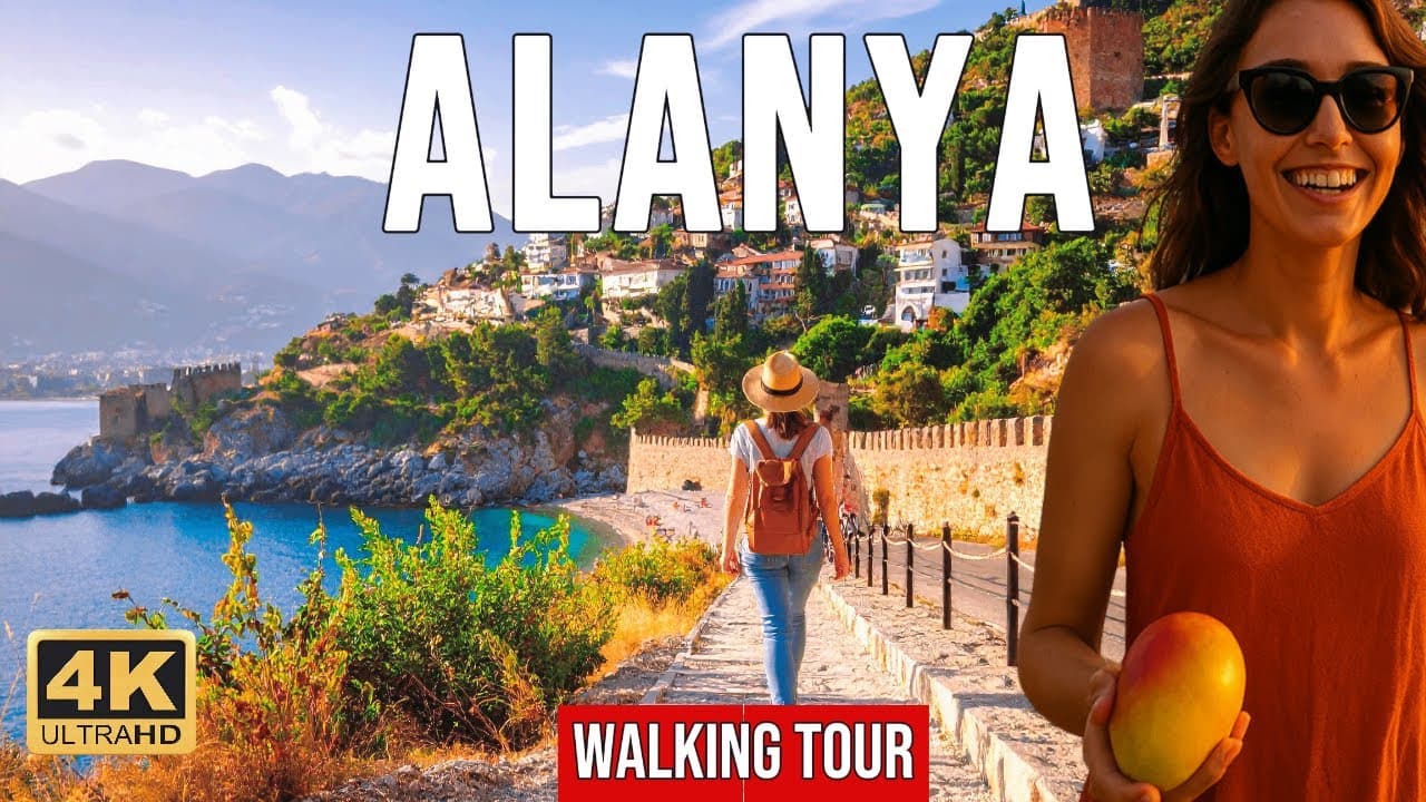 Experience ALANYA'S Most Breathtaking Sunset Views on Foot! 4K Walking Tour