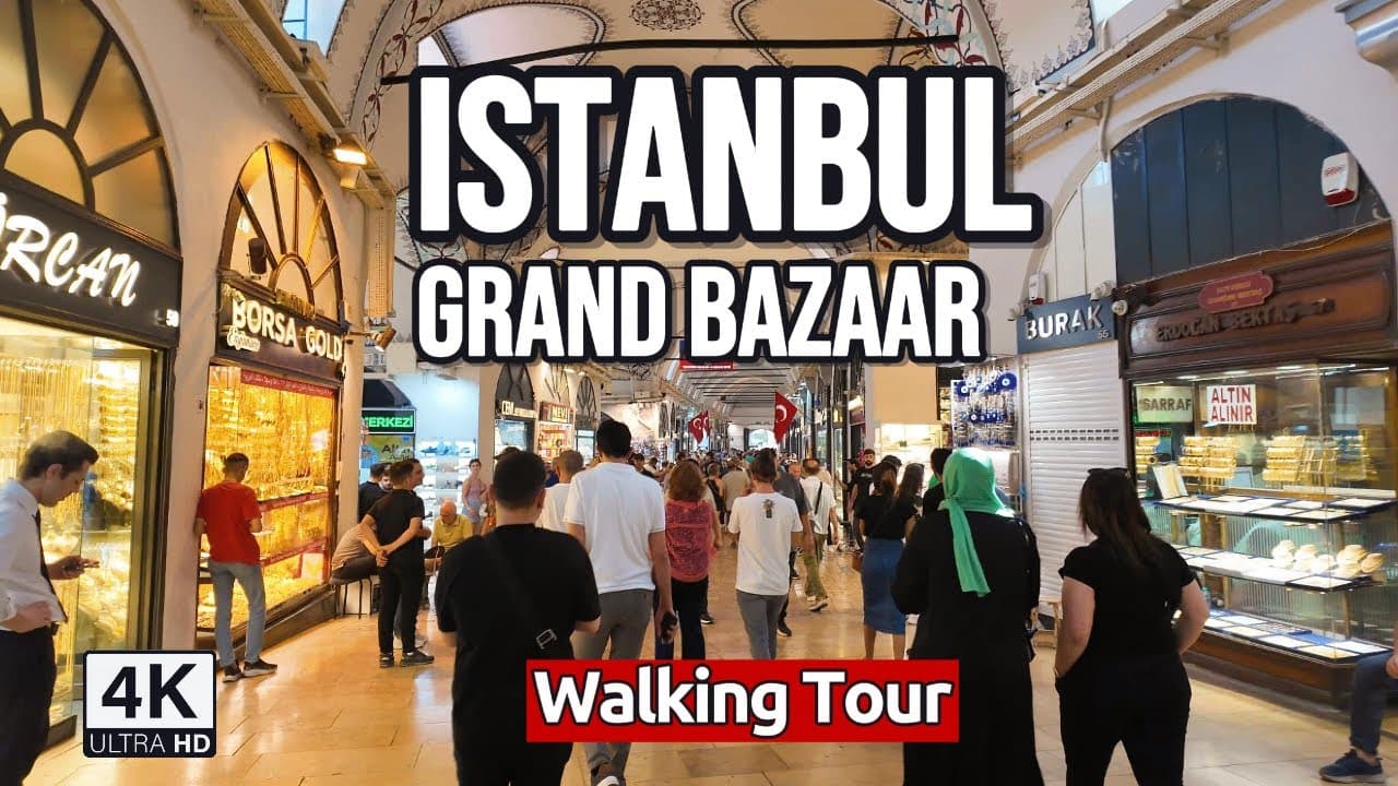 Istanbul Grand Bazaar & Beyazit Walking Tour 4K - Ultimate Shopper's Paradise!