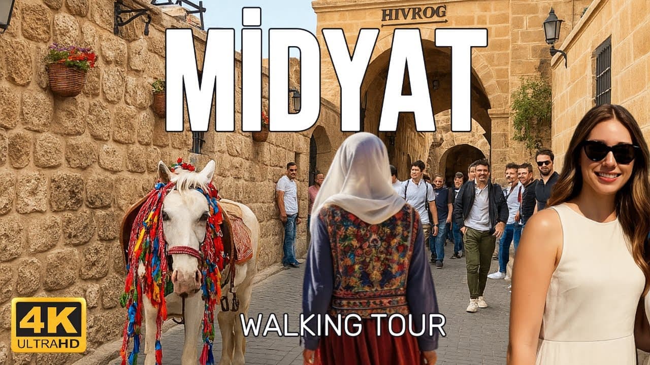 Mardin Midyat Exploration Walking Tour 4K 60fps: Stunning Views You Can't Miss