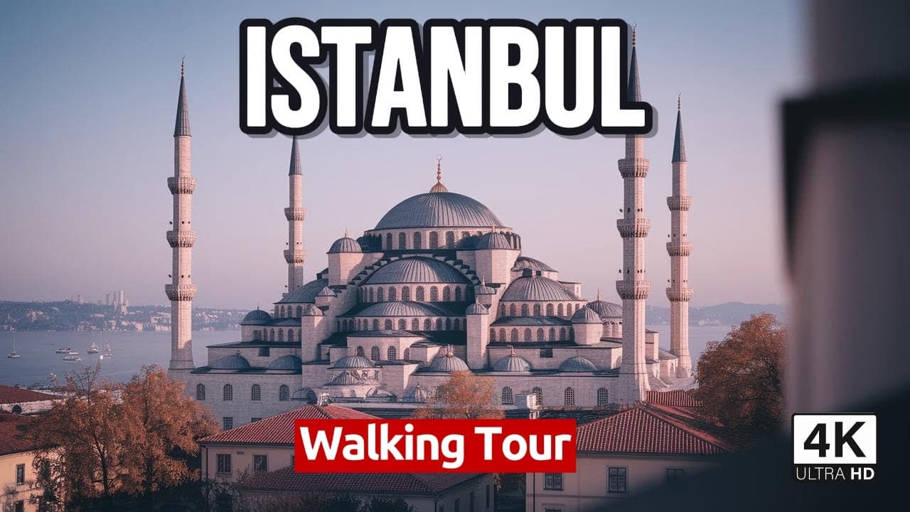4K Walking Tour around Istanbul Suleymaniye Mosque - BREATHTAKING Views!