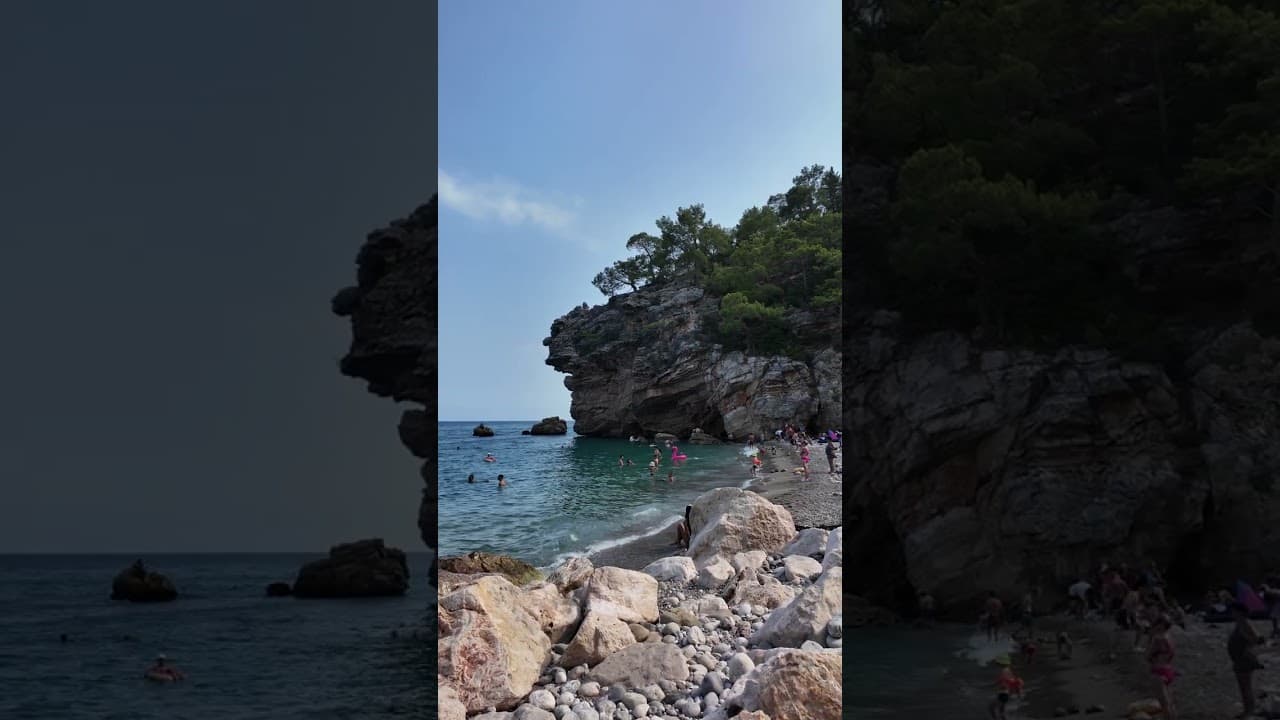 Secret Cove Beach in Kemer Beldibi 🇹🇷  Hidden Gem #travel #turkeyantalya #beach