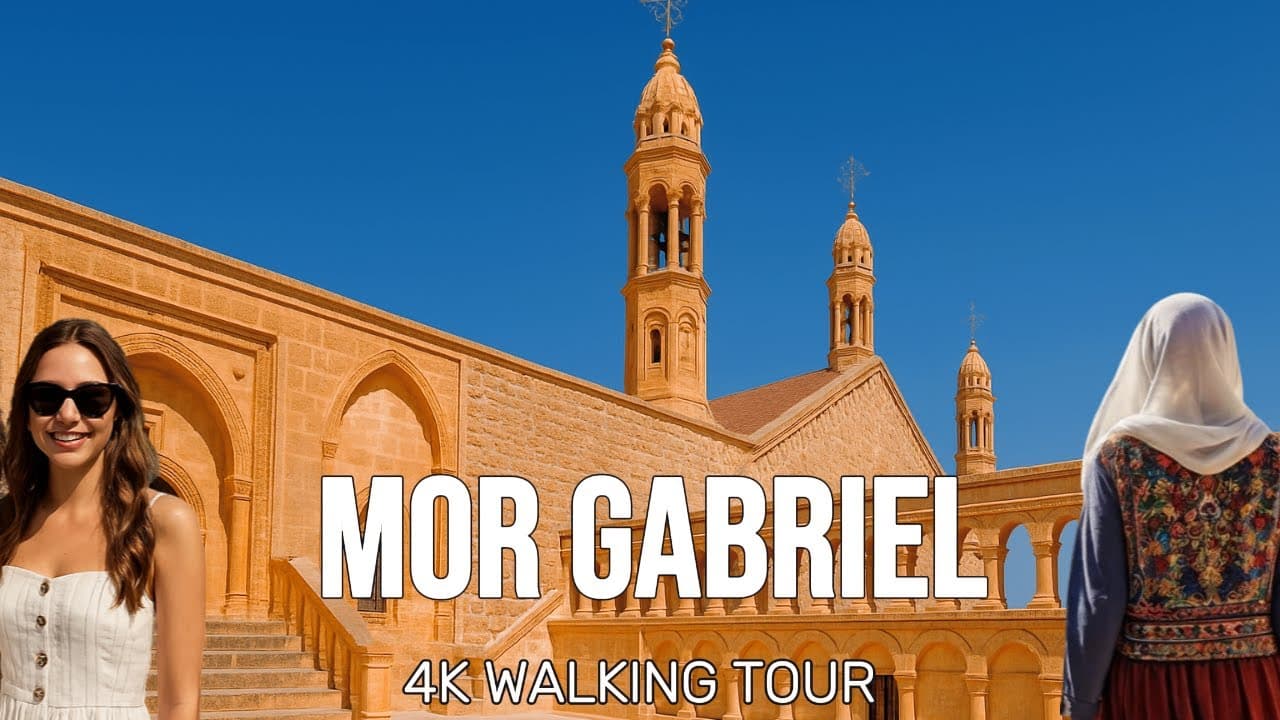 Mardin Midyat Mor Gabriel Monastery Walking Tour 4K 60fps: A Hidden Gem of Turkey