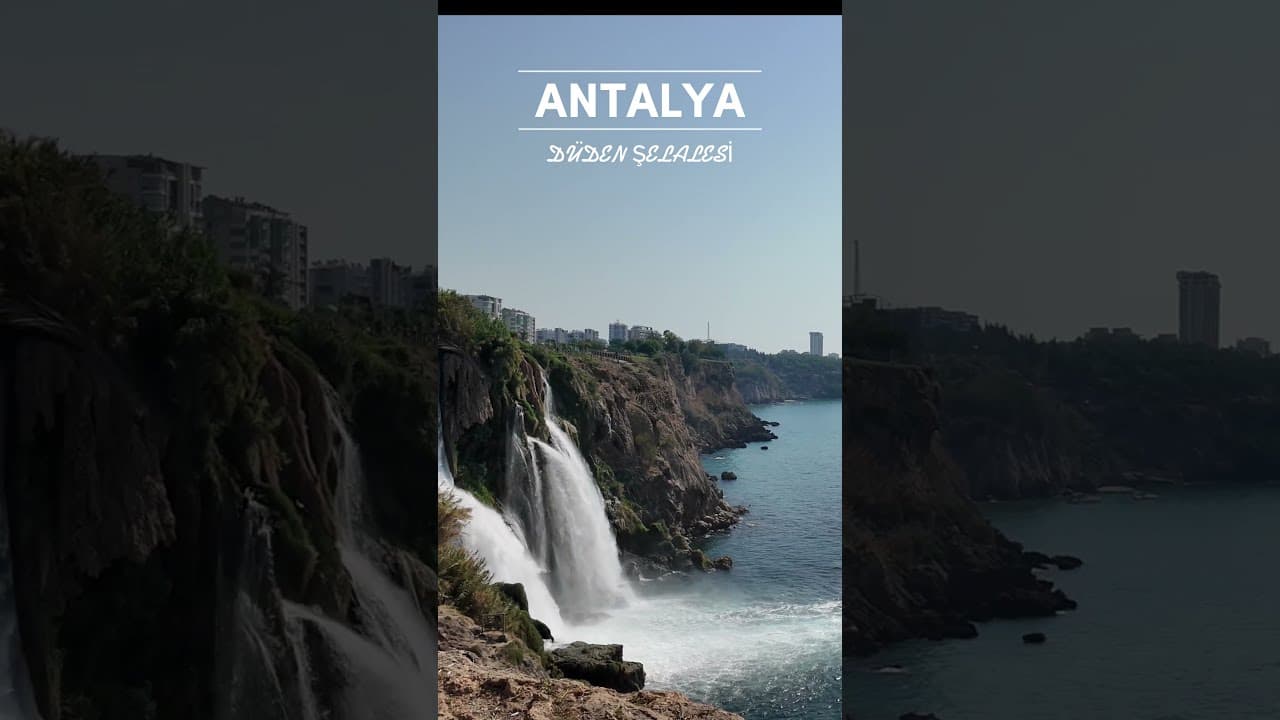 🇹🇷 Antalya Lower Düden Waterfalls | Stunning Short View #travel #turkeyantalya