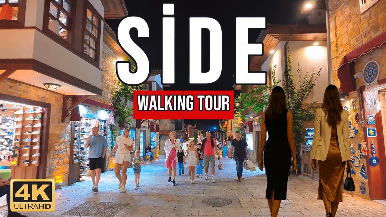 Side, Turkey Night Walking Tour – Stunning Views from Antalya’s 2,000-Year-Old City