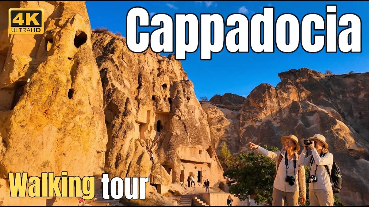 Cappadocia Fairy Chimneys Walking Tour 🇹🇷 Göreme (4K 60fps)