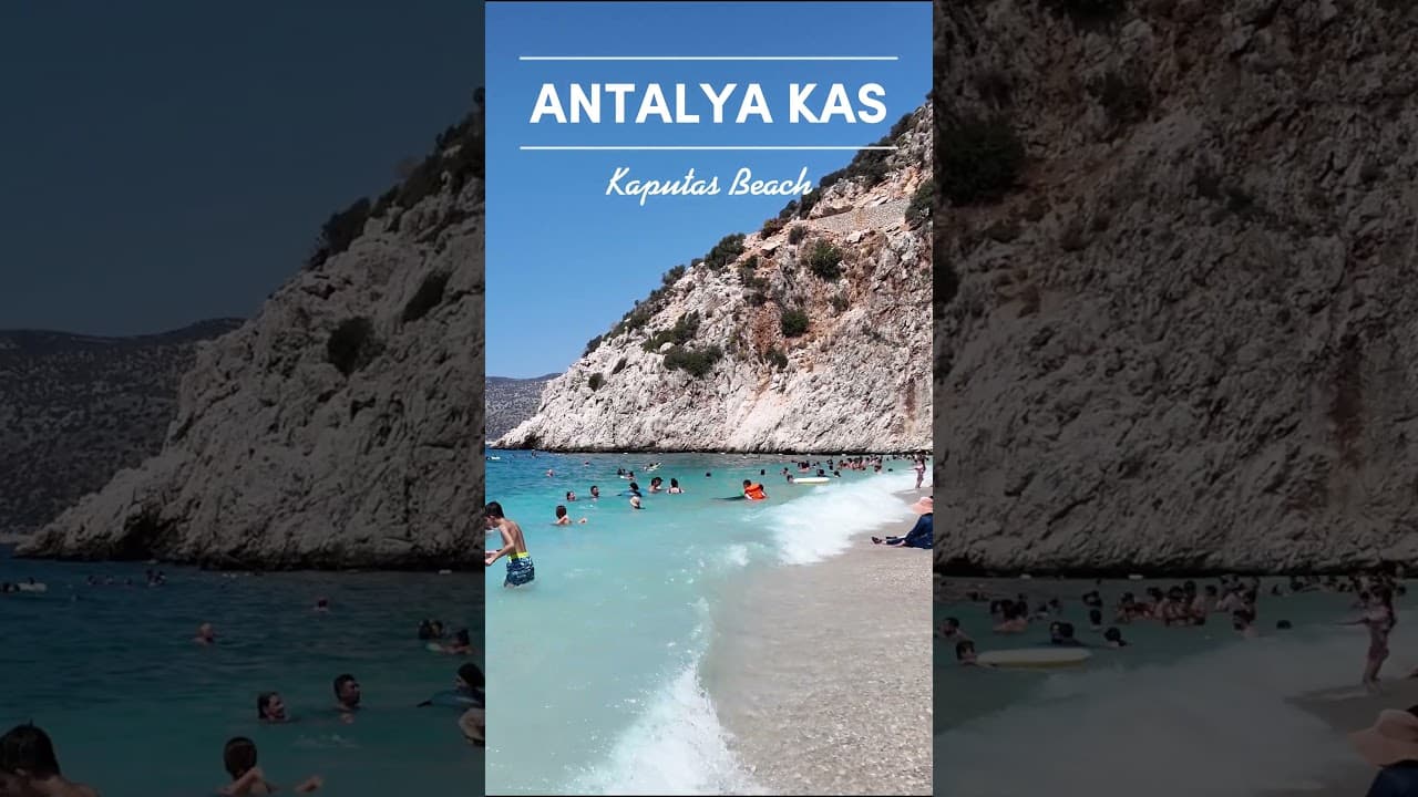 🏖️ Kaputaş Beach, Antalya: Beach and Sea Views | Turkey |  #kaputaş  #antalyatravel #4ktravel