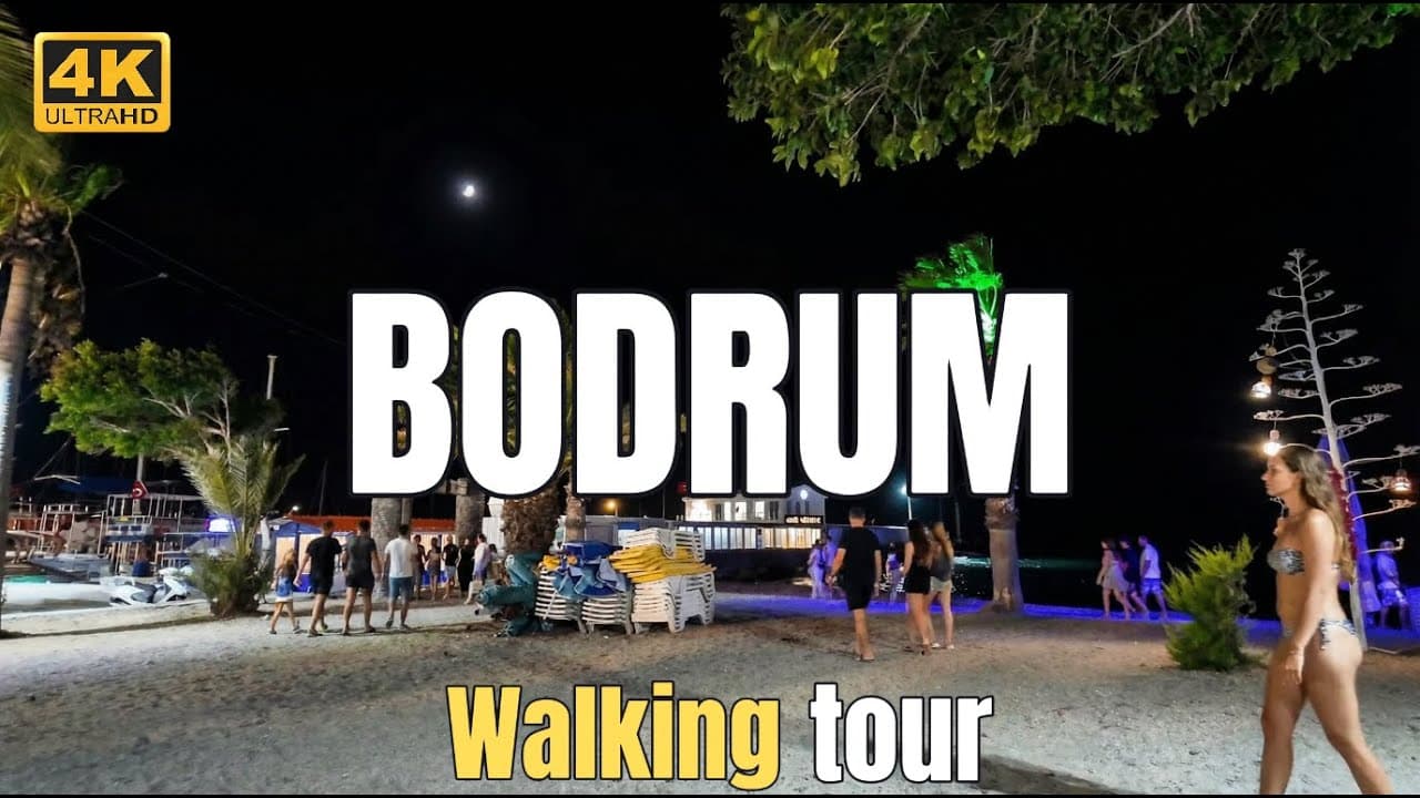 Turgutreis Walking Tour 🇹🇷 Bodrum's Coastal Town and Marina (4K 60fps)