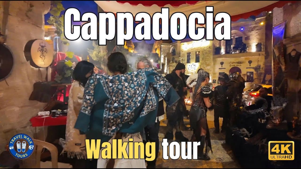 Ürgüp Walking Tour 4K - Cappadocia’s Barbarian Medieval Fair & Fairy Chimneys