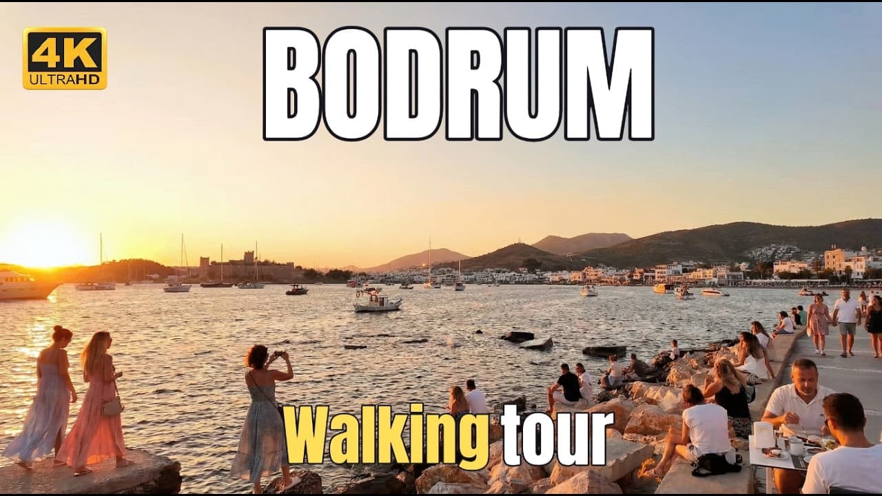 Bodrum Walking Tour 4K 🇹🇷 The Saint Tropez of Turkey - Spectacular Views