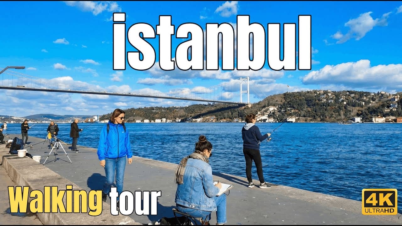 Istanbul Walking Tour 4K – From Arnavutköy to Bebek Along the Bosphorus Waterfront