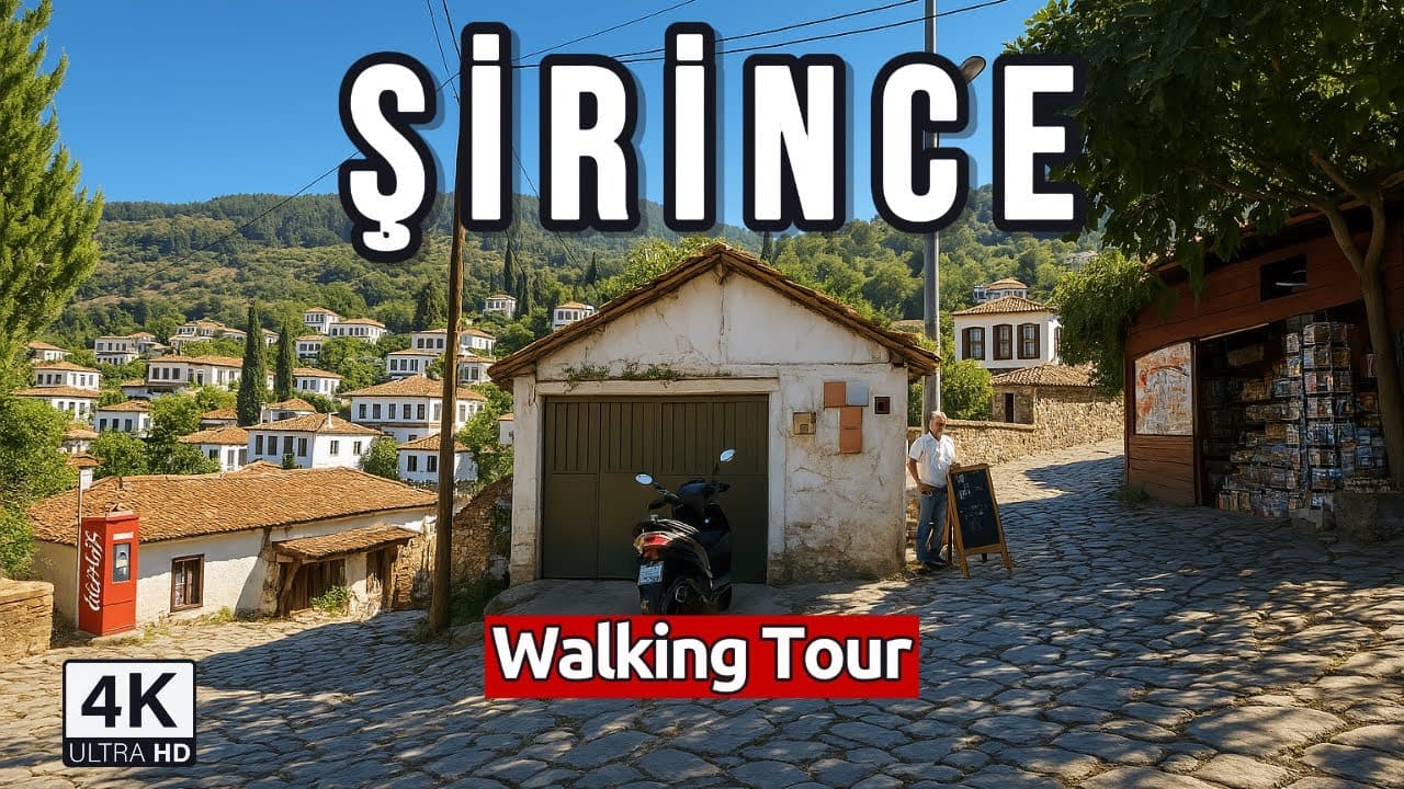 Şirince Walking Tour in 4K: Experience the charm of this Turkish town from your own home.