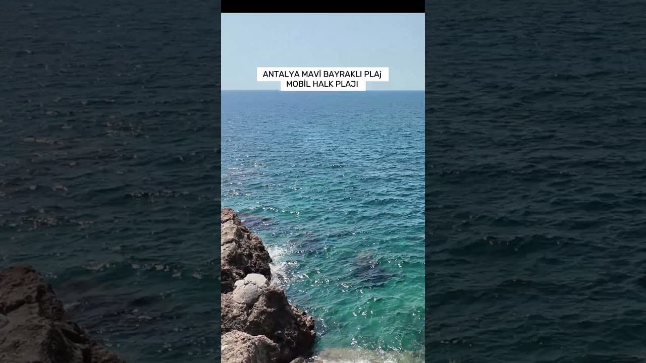 Turkey Antalya’s Blue Flag Mobil Public Beach - #AntalyaBeach #BlueFlag #turkeyantalya
