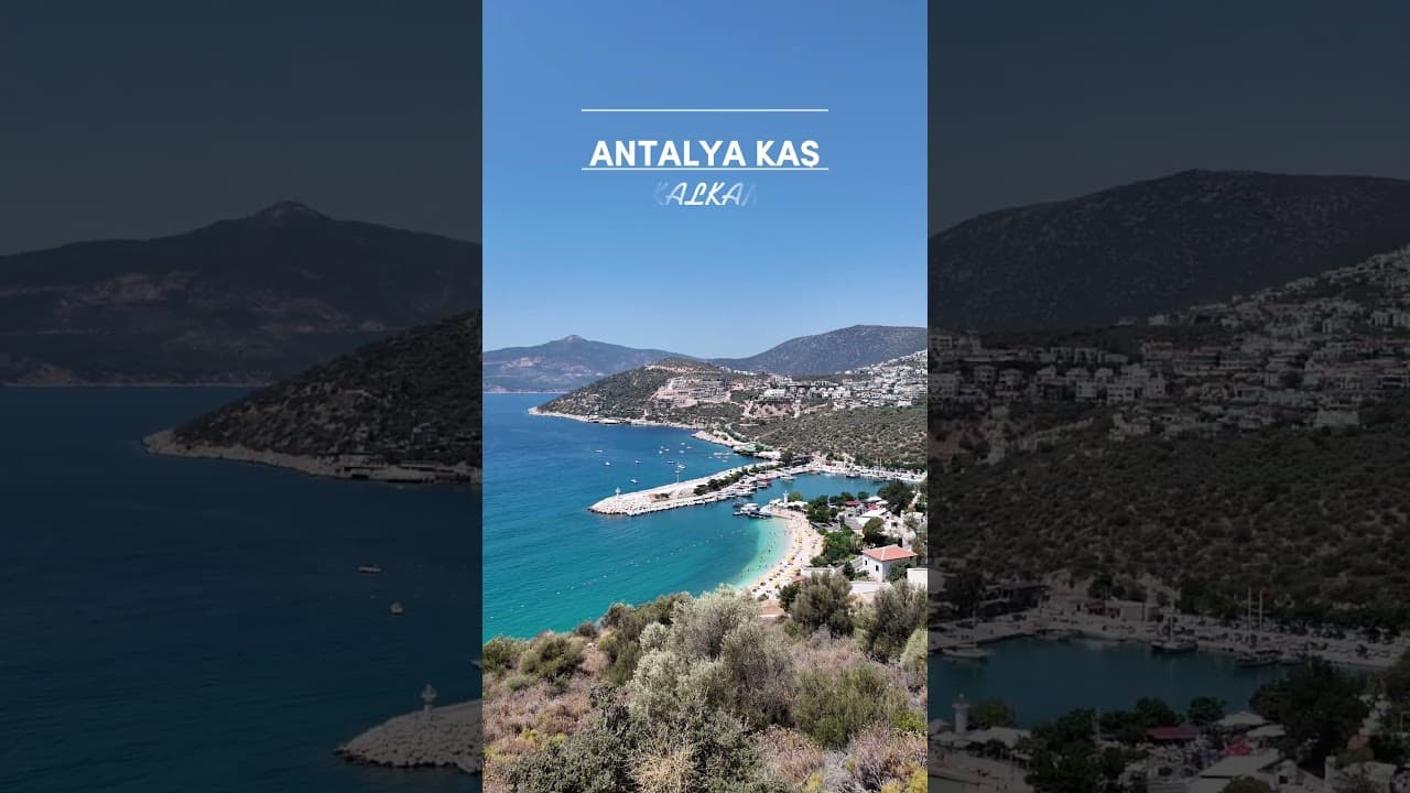 Turkey Antalya Kaş Kalkan 🌊🏡 Sea Views and White Houses #turkeyantalya #kalkan #seaviews