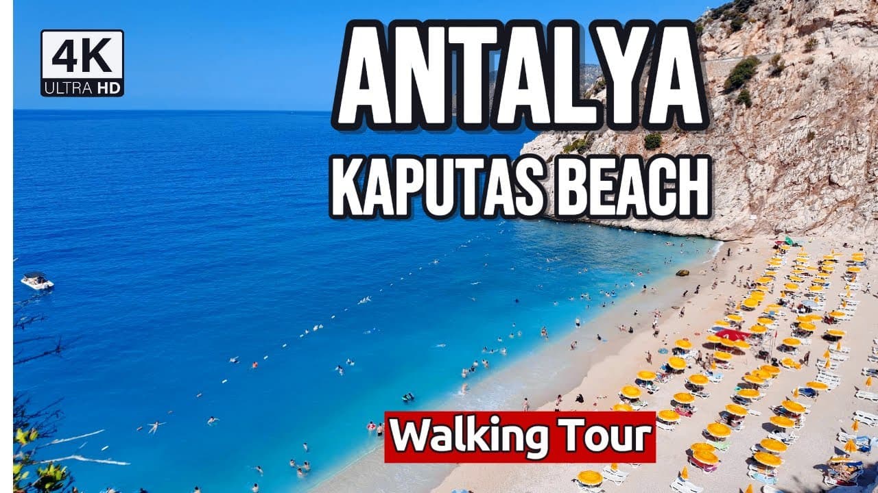 Discover Turkey's Most Fascinating Beach | Antalya Kaş Kaputaş Beach  | Walking Tour 4K