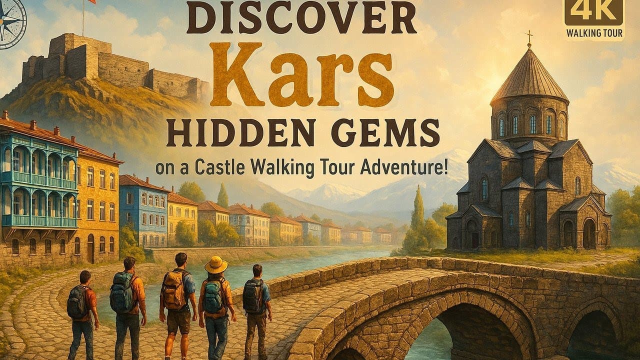 Be Teleported to the Middle Ages! Fascinating 4K Walking Tour in 1000-Year-Old Kars Castle