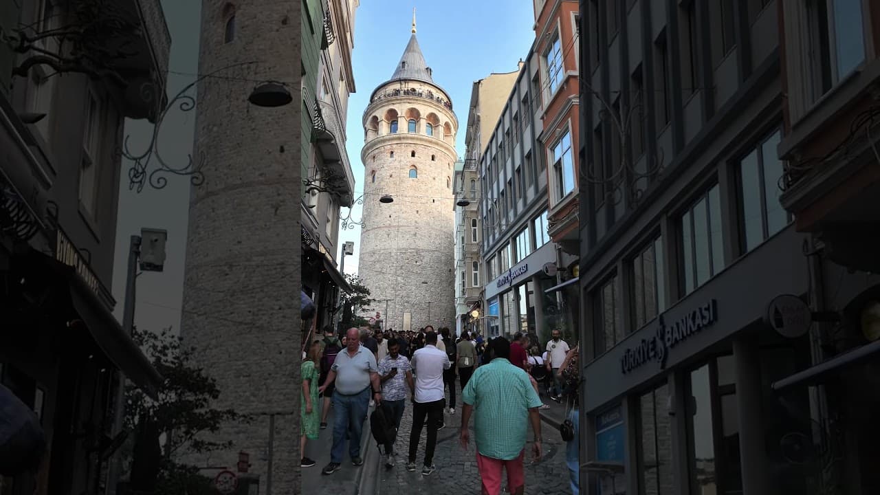 Stunning 4K View of Istanbul's Galata Tower | #GalataTower #IstanbulViews #HistoricalIstanbul