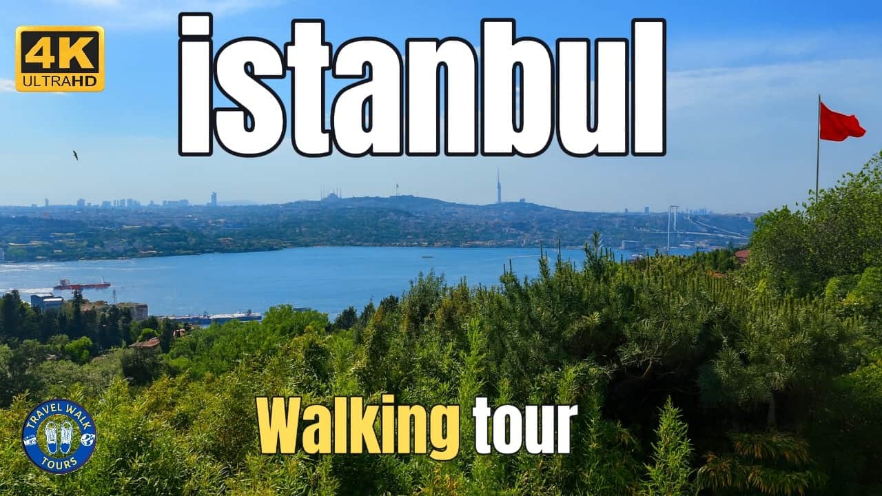 Istanbul Bosphorus Walking Tour 4K - Exploring Ulus Park and the Stunning Seaside of Arnavutköy