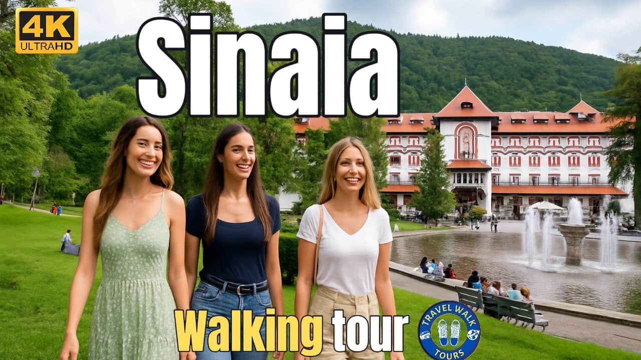 Hidden Gems of Sinaia, Romania - Walking Tour in 4K 60fps