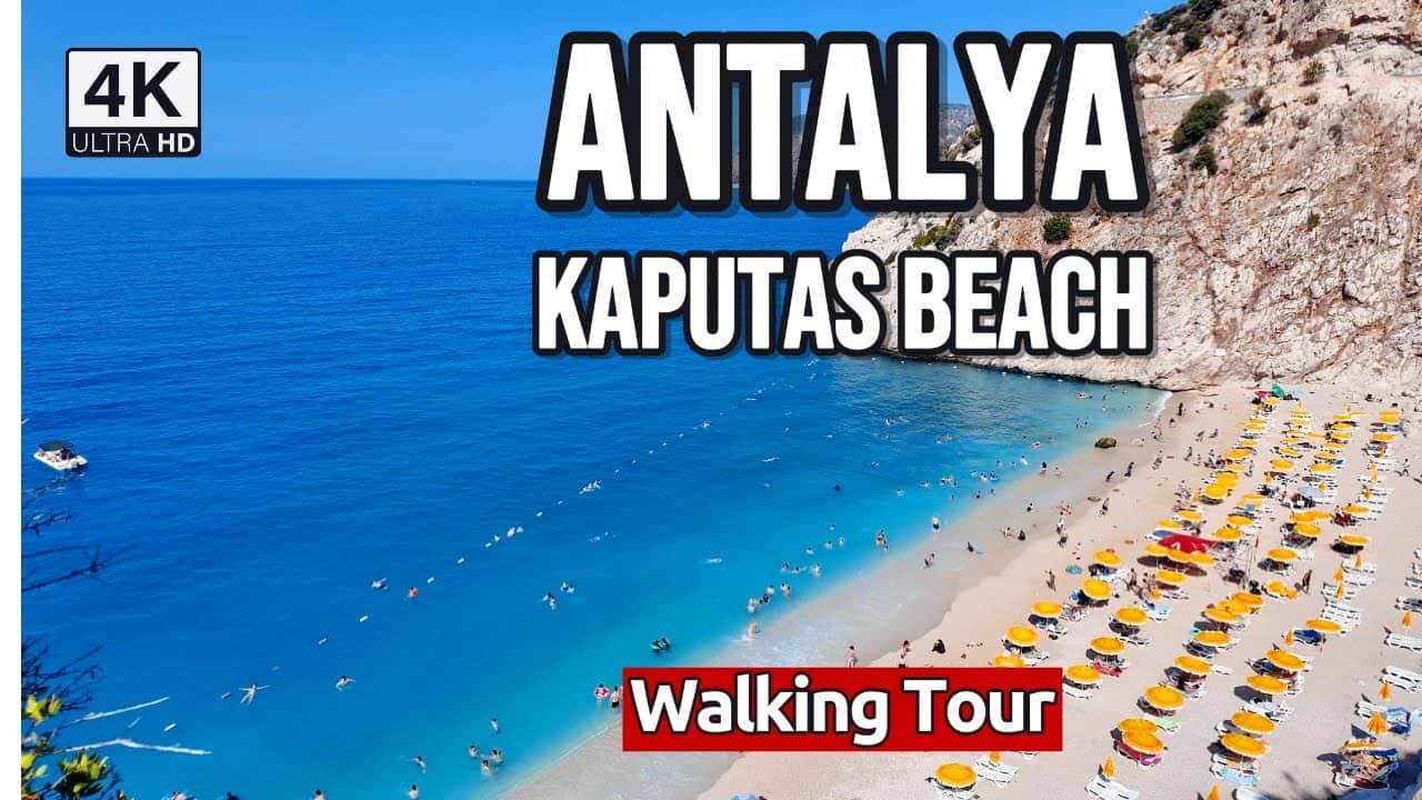 Discover Turkey's Most Fascinating Beach | Antalya Kaş Kaputaş Beach | Walking Tour 4K